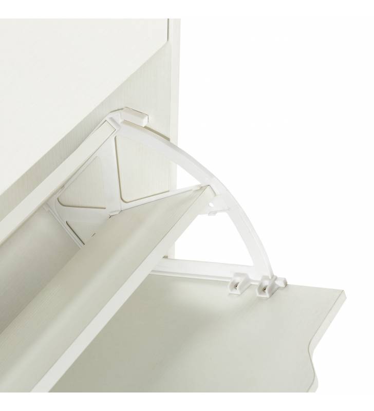 Mueble zapatero 3 puertas Mango color blanco 5