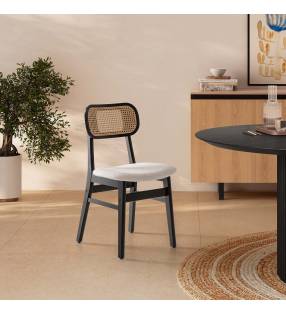Silla Nobu Borreguito pack de 2 color negro