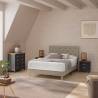 Cama Tapizada Beige Rouse Topmueble 1