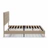 Cama Tapizada Beige Rouse Topmueble 4