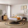 Cama Tapizada Beige Lyria Topmueble 1