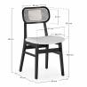 Silla Nobu Borreguito pack de 2 color negro 7