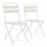 Pack 2 sillas plegables exterior Blancas Cairo Top Mueble 1