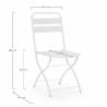 Pack 2 sillas plegables exterior Blancas Cairo Top Mueble Dimensiones