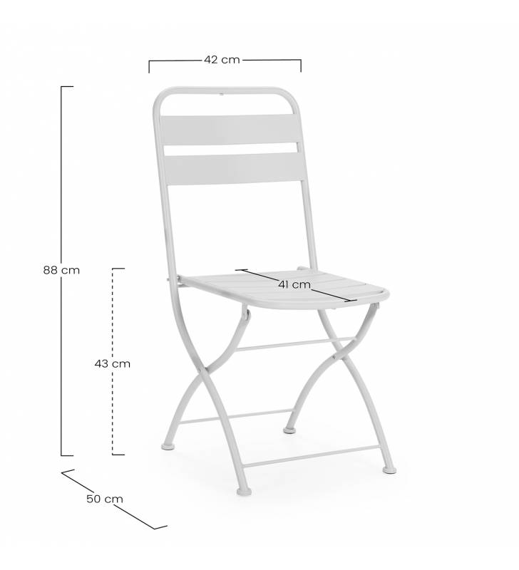 Pack 2 sillas plegables exterior Verdes Cairo Top Mueble Dimensiones