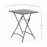 Mesa plegable exterior Negro Cairo Top Mueble Dimensiones
