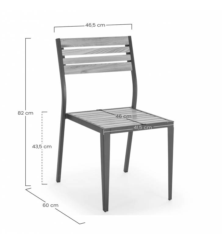 Conjunto mesa y sillas exterior Costa 11