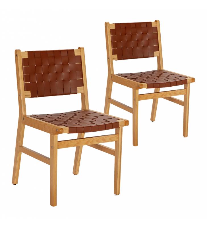 Pack 2 sillas comedor Marrón Dama Top Mueble