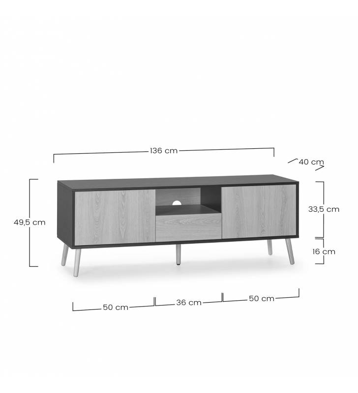 Mueble tv con patas Adonis Topmueble 5