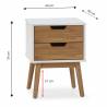 Conjunto dormitorio Bahamas blanco cera Top Mueble 8