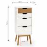 Conjunto dormitorio Bahamas blanco cera Top Mueble 12