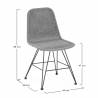 Conjunto 2 Sillas Comedor Negras Willy Top Mueble Dimensiones