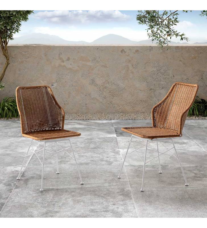 Pack 2 Sillas Comedor Blancas Ursula Top Mueble Ambiente