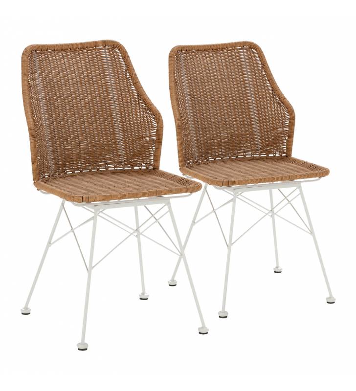 Pack 2 Sillas Comedor Blancas Ursula Top Mueble