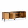Mueble Tv 160 Curvi roble negro 2
