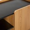 Mueble Tv 160 Curvi roble negro 3