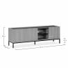 Mueble Tv 160 Curvi roble negro medidas