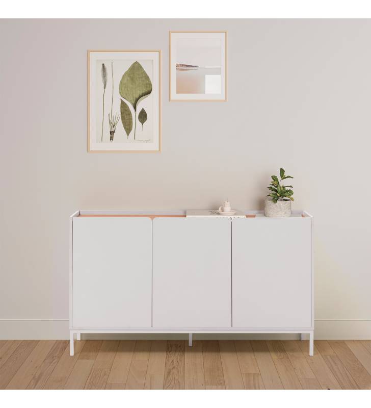 Aparador Blanco Ambiente Curvi Top Mueble