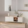 Mueble TV Blanco Curvi Ambiente Top Mueble