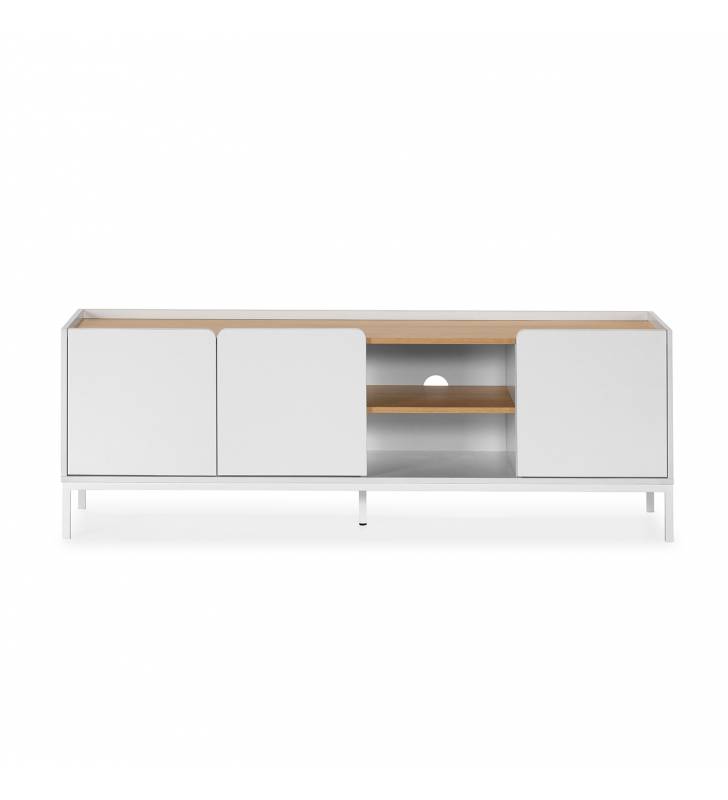 Mueble TV Blanco Curvi Top Mueble 2