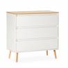 Cómoda Blanca 3 cajones Phoebe Top Mueble