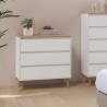 Cómoda Blanca 3 cajones Phoebe Ambiente Top Mueble