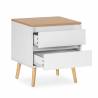 Mesita de Noche Blanca Phoebe Top Mueble 3