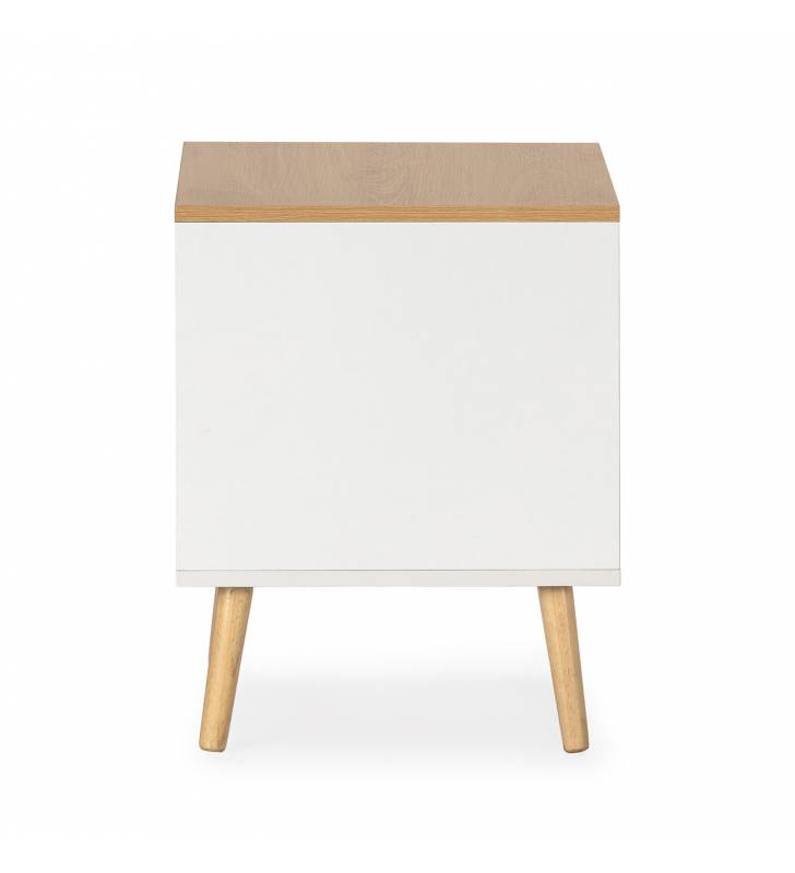 Mesita de Noche Blanca Phoebe Top Mueble 4