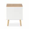 Mesita de Noche Blanca Phoebe Top Mueble 4