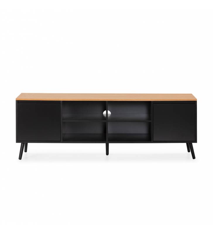 Mueble de Televisión Negro Phoebe Top Mueble 2