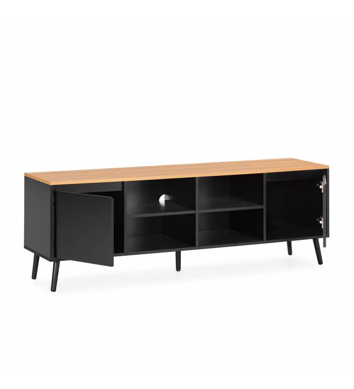 Mueble de Televisión Negro Phoebe Top Mueble 3