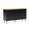 Aparador Salón Negro Phoebe Top Mueble