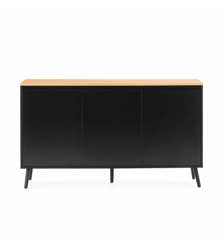 Aparador Salón Negro Phoebe Top Mueble 2