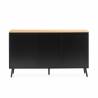 Aparador Salón Negro Phoebe Top Mueble 2