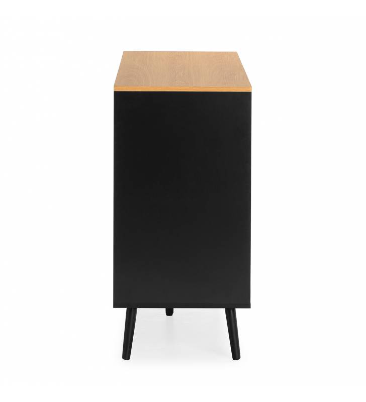 Aparador Salón Negro Phoebe Top Mueble 4