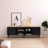 Mueble TV Negro Phoebe Ambiente Top Mueble