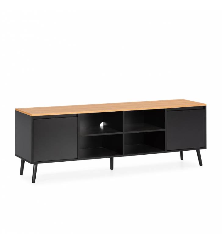 Mueble TV Negro Phoebe Top Mueble