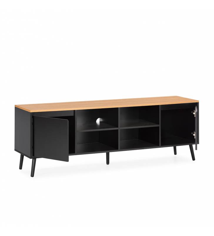 Mueble TV Negro Phoebe Top Mueble 3