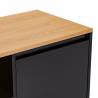 Mueble TV Negro Phoebe Detalle Top Mueble