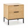 Mesita de Noche Roble Rachele Top Mueble