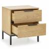 Mesita de Noche Roble Rachele Top Mueble 3