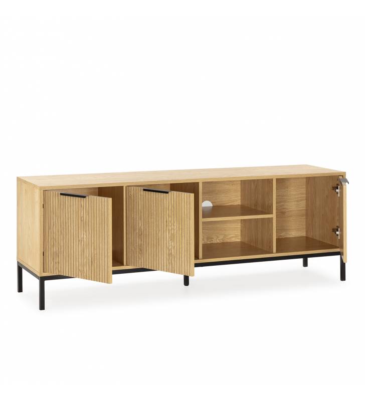 Mueble tv roble 160 cm Rachele Top Mueble 3