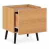 Mesita de Noche Roble Sirena Top Mueble 3