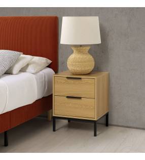 Mesita de Noche 50 cm Auran Roble Ambiente Top Mueble