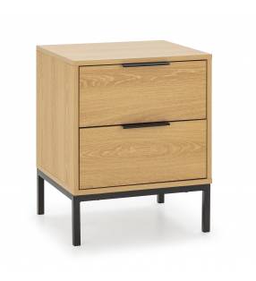 Mesita de Noche 50 cm Auran Roble Top Mueble