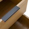 Mesita de Noche 50 cm Auran Roble Detalle Top Mueble