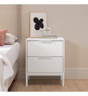 Mesita de Noche 50 cm Auran Blanca Ambiente Top Mueble