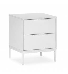 Mesita de Noche 50 cm Auran Blanca Top Mueble