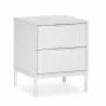 Mesita de Noche 50 cm Auran Blanca Top Mueble