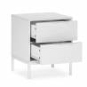 Mesita de Noche 50 cm Auran Blanca Top Mueble 3